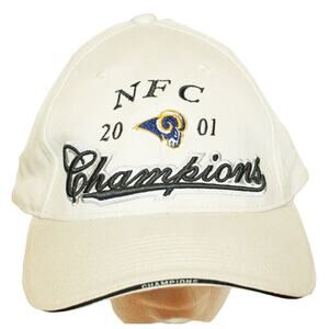 Vintage Rams NFL Football Gameday Hat - NFC Champion Beige Adult Unisex Cap 2001
